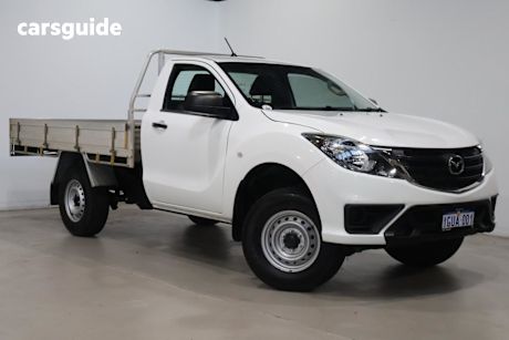 White 2019 Mazda BT-50 Cab Chassis Xt (4X2) (5Yr)