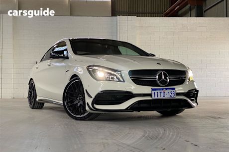 White 2017 Mercedes-Benz CLA45 Coupe 4Matic