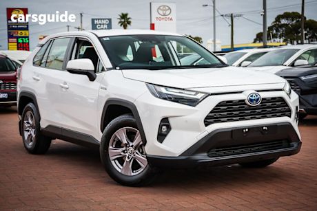 White 2024 Toyota RAV4 Wagon Gx (2Wd) Hybrid