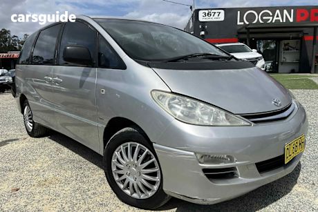 Silver 2005 Toyota Tarago Wagon Gli