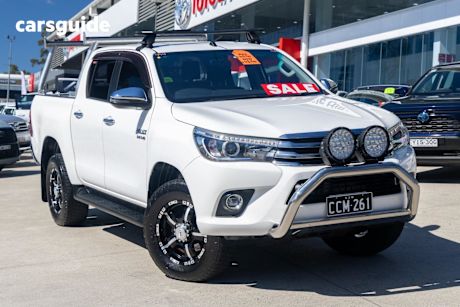 White 2018 Toyota Hilux Dual Cab Utility Sr5 (4X4)