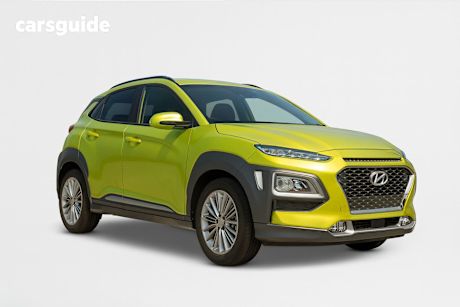 Green 2019 Hyundai Kona SUV ELITE F