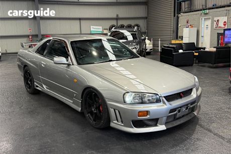 Silver 1998 Nissan Skyline Coupe 25GT-T R