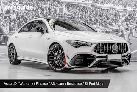 White 2023 Mercedes-Benz CLA45 Coupe S 4Matic+