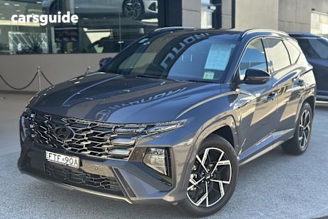 Grey 2025 Hyundai Tucson Wagon Premium N Line Hybrid (Awd)