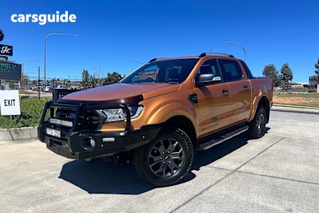 Orange 2021 Ford Ranger Ute Tray WILDTRAK 4X4