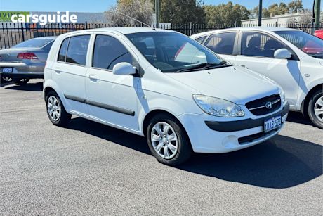 White 2009 Hyundai Getz Hatch S F