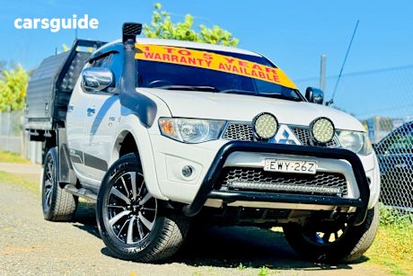 White 2011 Mitsubishi Triton Cab Chassis Glx (4X4)
