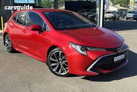 Red 2020 Toyota Corolla Hatchback Zr Hybrid
