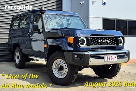 Blue 2025 Toyota Landcruiser SUV GXL TROOPCARRIER 4X4