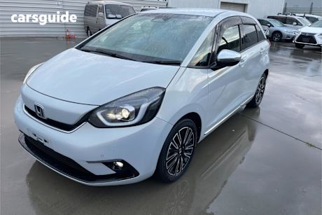 White 2020 Honda Fit Hatch HYBRID