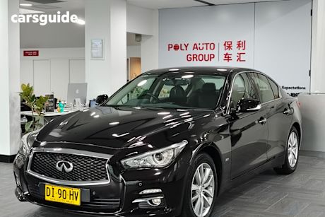Black 2015 Infiniti Q50 Sedan 2.0T Gt