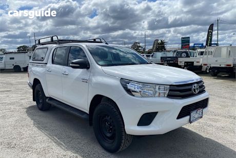 White 2015 Toyota Hilux Ute Tray SR HI-RIDER R