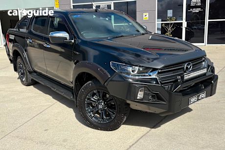 Black 2021 Mazda BT-50 Ute Tray THUNDER 4X4