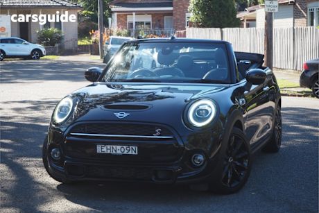 Black 2020 Mini Convertible Convertible Cooper S
