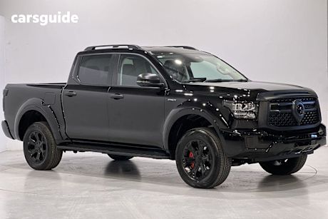 Black 2025 GWM Cannon Alpha Ute Tray LUX PHEV 4WD