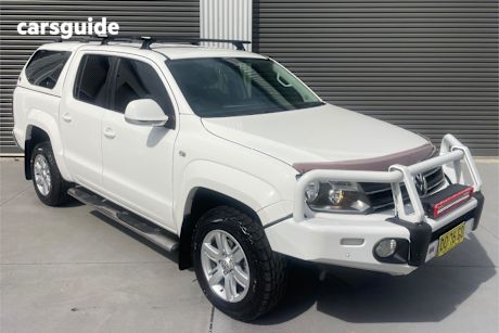 White 2015 Volkswagen Amarok Ute Tray TDI420 HIGHLINE 4X4