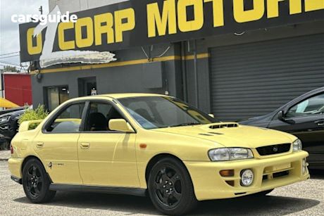 Yellow 2000 Subaru Impreza Sedan Wrx Ltd Ed Club Spec Evo Iv