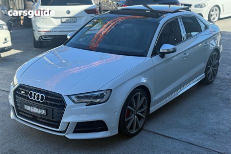 White 2017 Audi S3 Sedan 8V 4WD