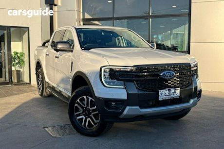 White 2024 Ford Ranger Ute Tray SPORT 4X4
