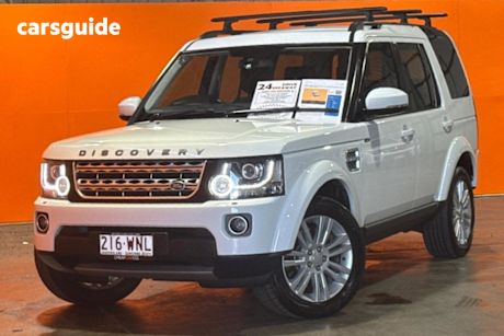 White 2016 Land Rover Discovery Wagon Sdv6 Hse