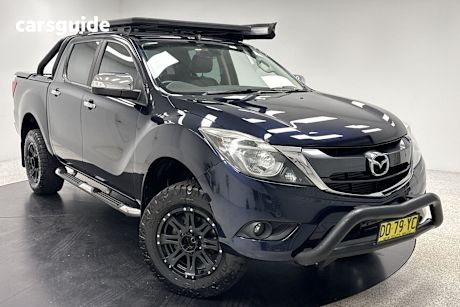 Blue 2017 Mazda BT-50 Ute Tray GT 4X4