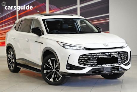 White 2025 MG HS SUV SUPER HYBRID ESSENCE F