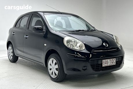 Black 2013 Nissan Micra Hatchback St
