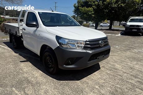 White 2020 Toyota Hilux Cab Chassis Workmate