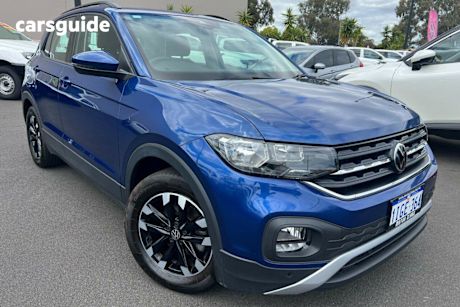 Blue 2022 Volkswagen T-Cross Wagon 85Tfsi Life