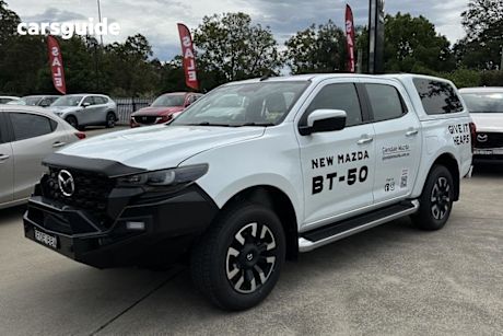 White 2024 Mazda BT-50 Dual Cab Pick-up Gt (4X4)