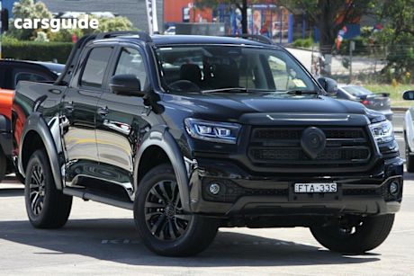 Black 2025 GWM Cannon Dual Cab Utility Vanta (4X4)