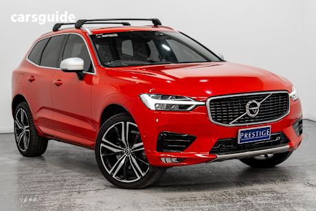Red 2018 Volvo XC60 Wagon T6 R-Design