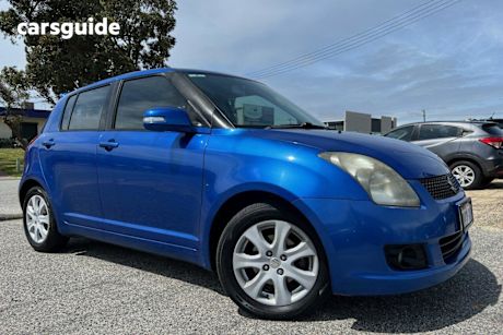 Blue 2010 Suzuki Swift Hatchback