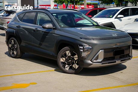 Grey 2025 Hyundai Kona Wagon Hybrid Premium Sunroof