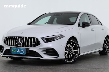 White 2020 Mercedes-Benz A35 Sedan 4Matic