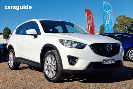 White 2014 Mazda CX-5 Wagon Akera (4X4)