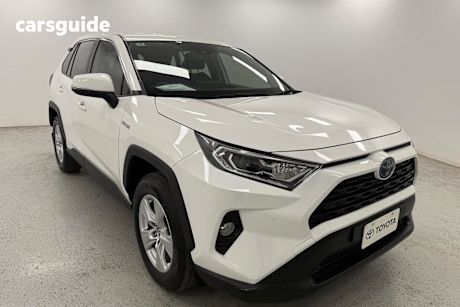 White 2020 Toyota RAV4 Wagon Gx 2Wd Hybrid