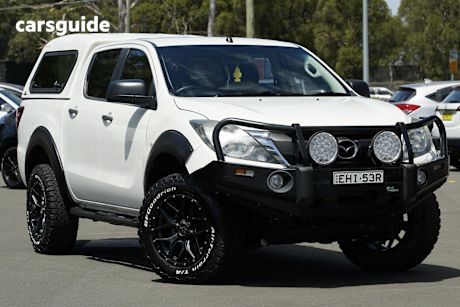 White 2016 Mazda BT-50 Dual Cab Utility Xt (4X4)