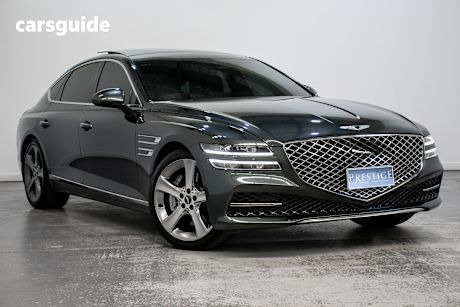 Green 2021 Genesis G80 Sedan 3.5T Awd