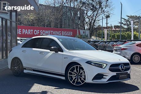White 2021 Mercedes-Benz A35 Sedan 4Matic