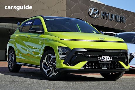 Yellow 2025 Hyundai Kona Wagon Hybrid Premium N Line