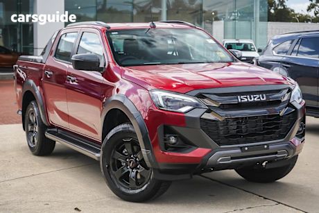 Red 2025 Isuzu D-MAX Crew Cab Utility X-Terrain (4X4)