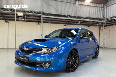 Blue 2007 Subaru Impreza Hatch WRX STI