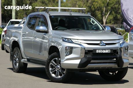 Silver 2019 Mitsubishi Triton Double Cab Pick Up Gls (4X4) Premium
