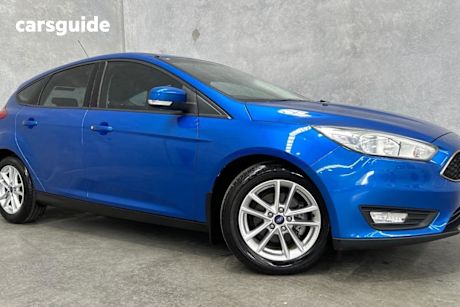 Blue 2017 Ford Focus Hatchback Trend