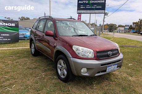 Red 2005 Toyota RAV4 Wagon Cruiser (4X4)