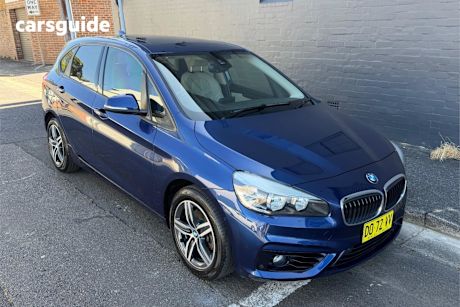 Blue 2014 BMW 218D Wagon Active Tourer Sport Line