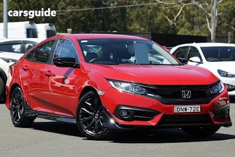 Red 2016 Honda Civic Sedan Vti-L