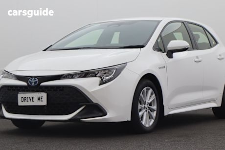 White 2022 Toyota Corolla Hatchback Ascent Sport Hybrid